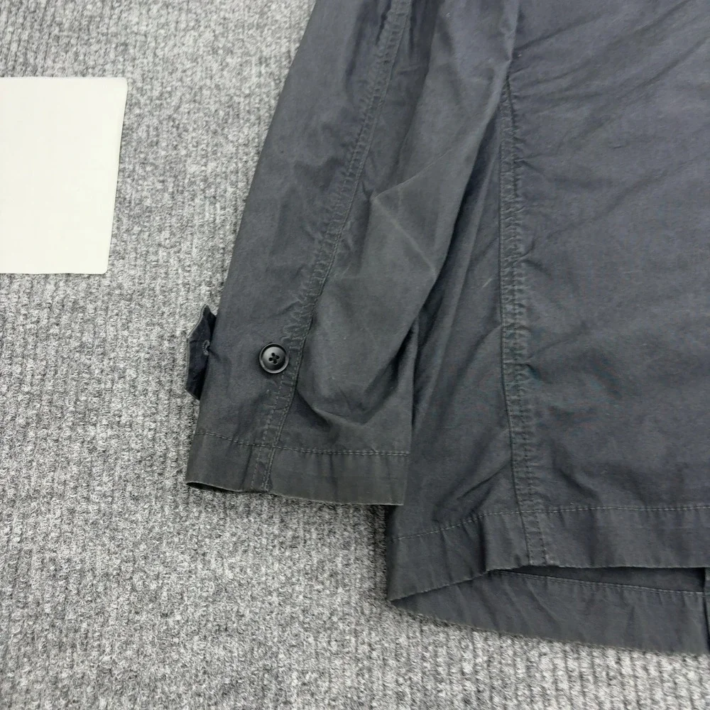 Banana Republic Jacket Mens S Gray Cotton Double Breasted Field Utility Military
